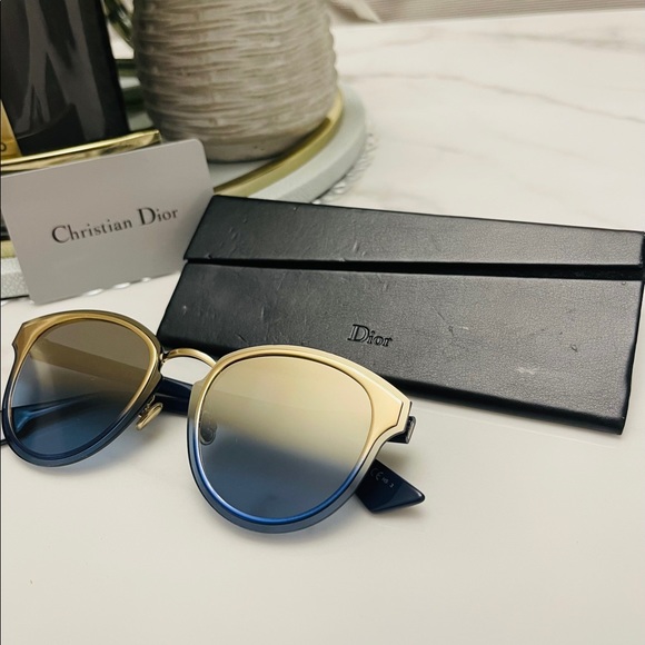 Christian Dior Nightfall Gold Blue Sunglasses 🕶 - Picture 7 of 7